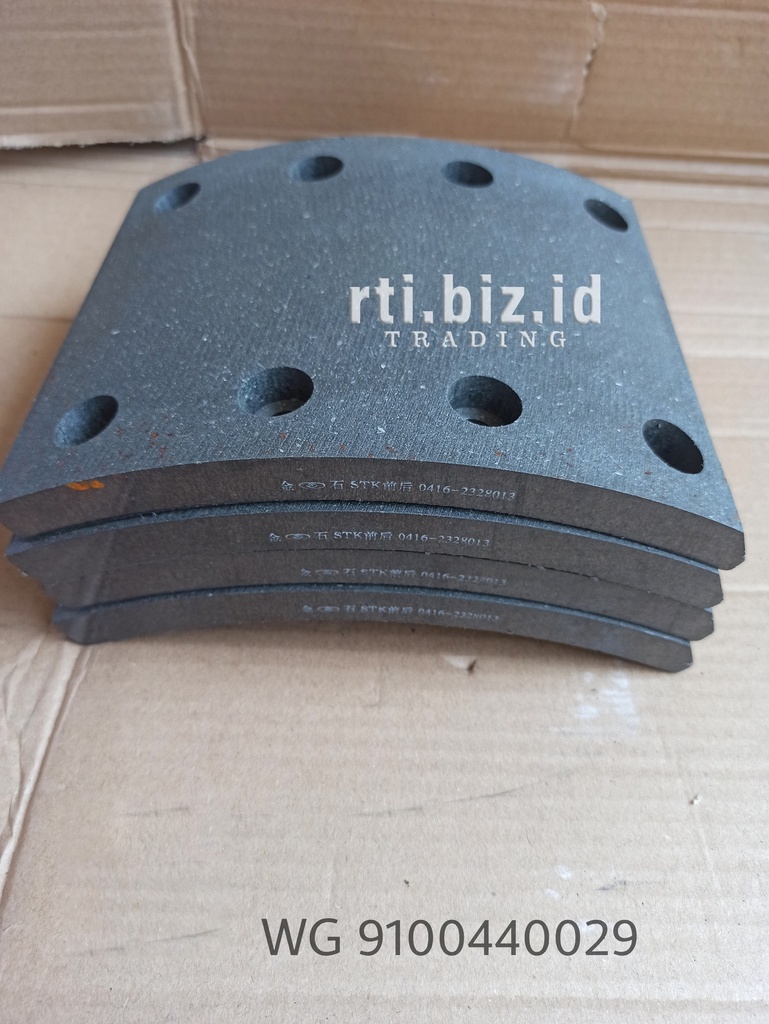 WG9100440029 Brake Lining Front (Howo/Sino/Iveco)