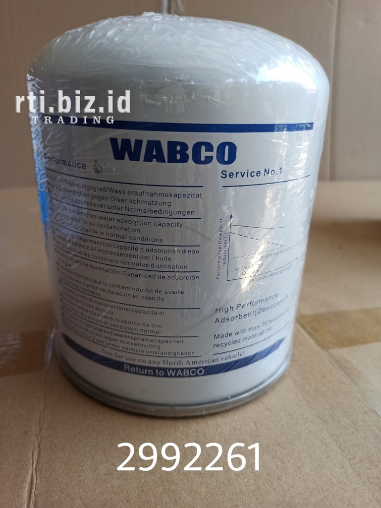 2992261/107163 Cartridge Air Dryer (Iveco/Wabco)