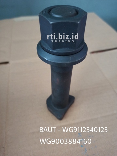 WG9112340123/WG9003884160 Roda belakang 23mm (Baut/Bolt+Mur) (Howo)