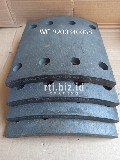 WG9200340068 Brake Lining Rear (Howo/Sino)